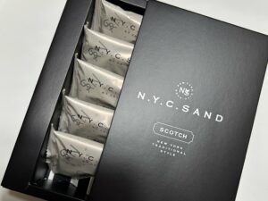 N .Y .C .SANDのスコッチサンドのパッケージ